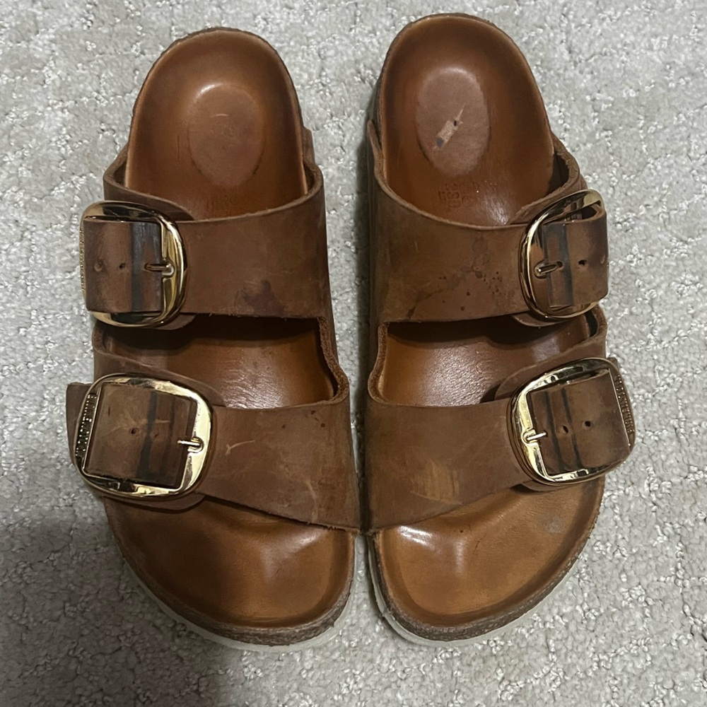 Birkenstock Brown Leather Sandals